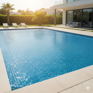 Manta térmica de burbujas para piscinas