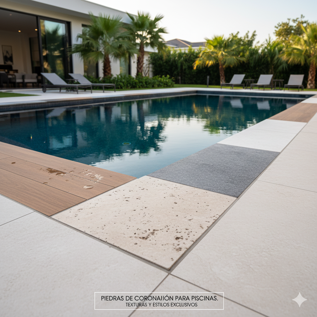 Piedras de coronación para piscinas