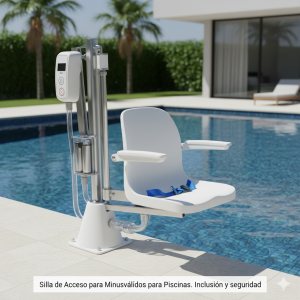Silla de acceso para minusválidos para piscinas